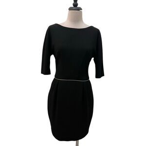 Twenty8Twelve Women's Meyers Elbow Sleeve Pleated Party Mini Dress Black Size 6